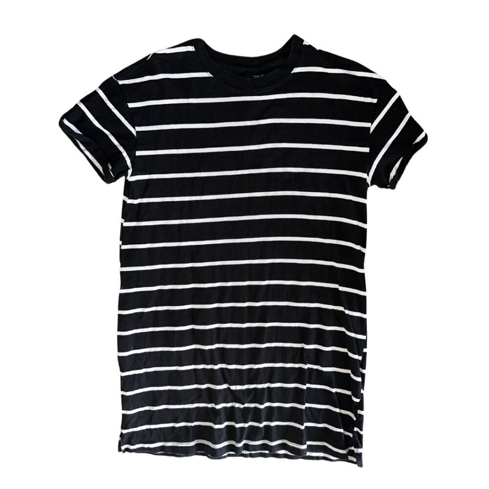 Black & White Women's Short Sleeve Basic T Shirt Size Large